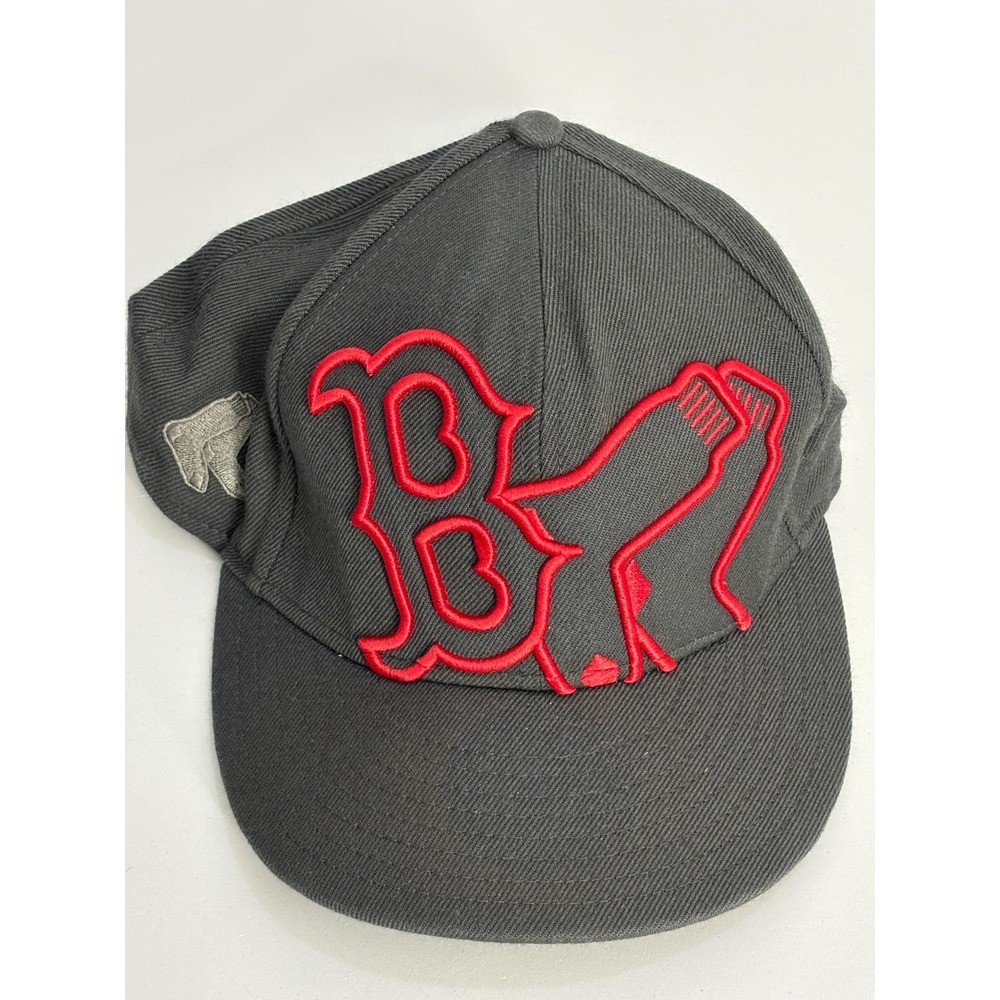 Boston‎ Red Sox New Era 59FIFTY Baseball Fitted Hat Cap Mens Gray Genuine 7 1/4